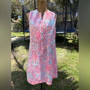Lilly Pulitzer linen dress size M VGUC